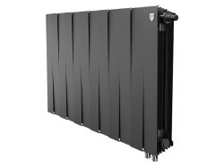 Биметаллический радиатор отопления Royal Thermo PianoForte 500 VDR80 12 секций Noir Sable