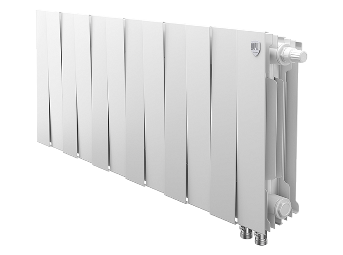 Биметаллический радиатор отопления Royal Thermo PianoForte 300 12 секций Bianco Traffico VDR