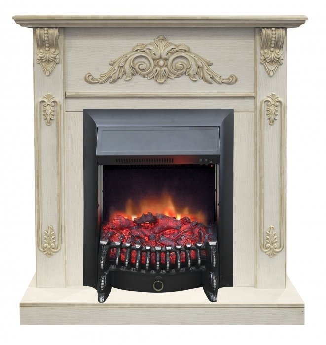 Каминокомплект RealFlame Anita corner STD/EUG WTG с очагом Fobos Lux Black S