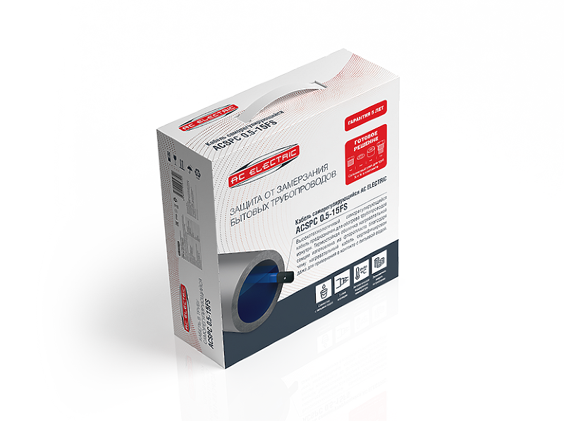 Кабель для обогрева труб AC Electric ACSC 1.2-30PS-100