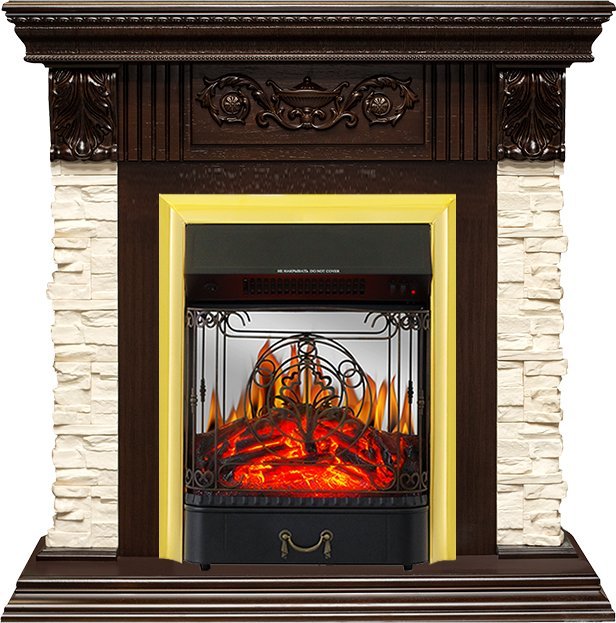 Каминокомплект Royal Flame Luxemburg с очагом Majestic FX M Brass