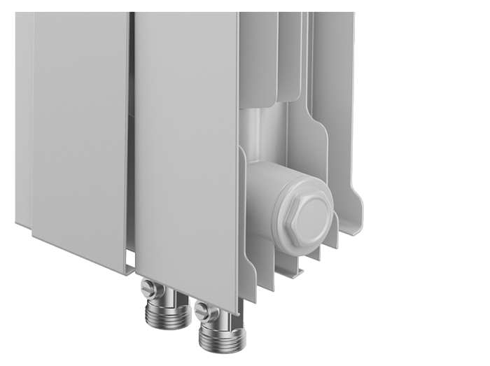 Биметаллический радиатор отопления Royal Thermo PianoForte 500 VDR80 6 секций Bianco Traffico