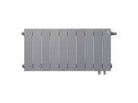 Биметаллический радиатор отопления Royal Thermo PianoForte 300 10 секций Silver Satin VDR