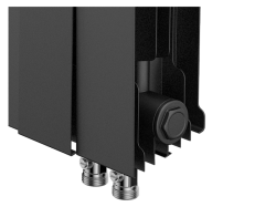Биметаллический радиатор отопления Royal Thermo PianoForte 500 VDR80 6 секций Noir Sable
