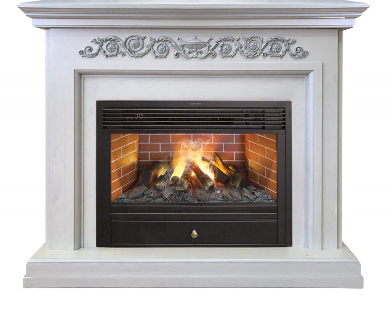Каминокомплект RealFlame Leticia 26 WT с очагом 3D Novara