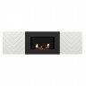 Тумба с биокамином Firelight BFP/P-1400V белый+набор керамических дров ель