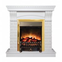 Каминокомплект RealFlame Jazz WT с очагом Fobos Lux Brass S