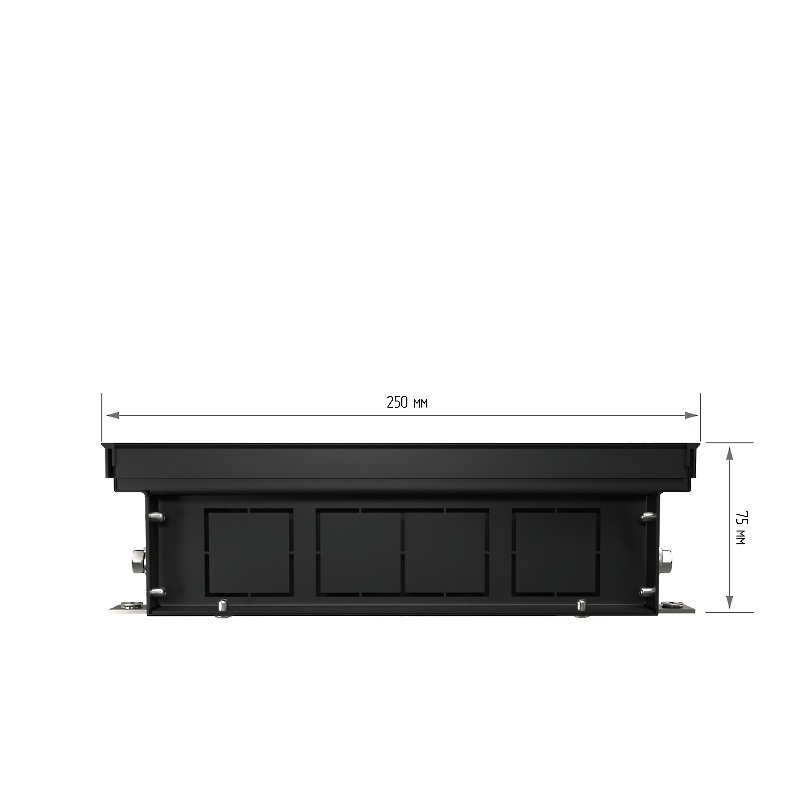 Внутрипольный конвектор Royal Thermo Atrium 75/250/1300-DG-U-BL
