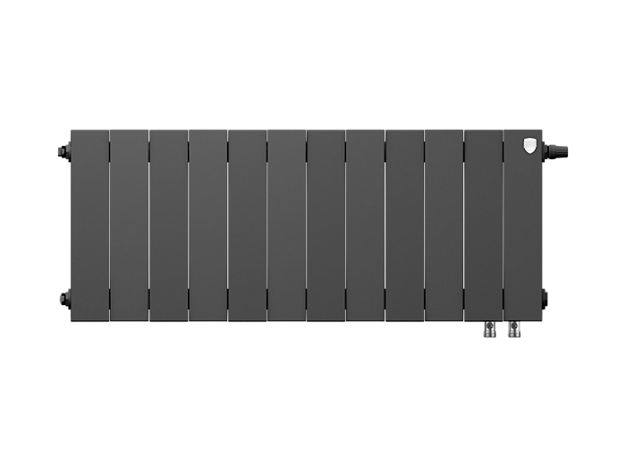 Биметаллический радиатор отопления Royal Thermo PianoForte 300 12 секций Noir Sable VDR