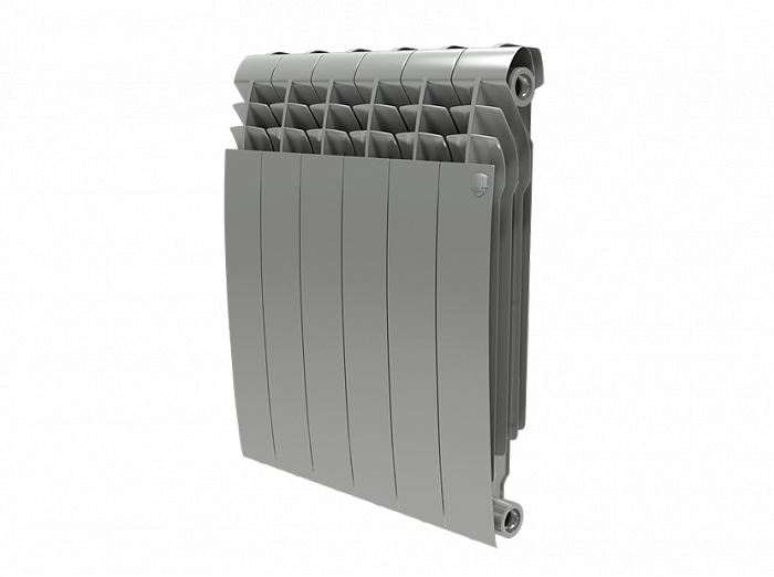 Биметаллический радиатор отопления Royal Thermo BiLiner 500 6 секций Silver Satin