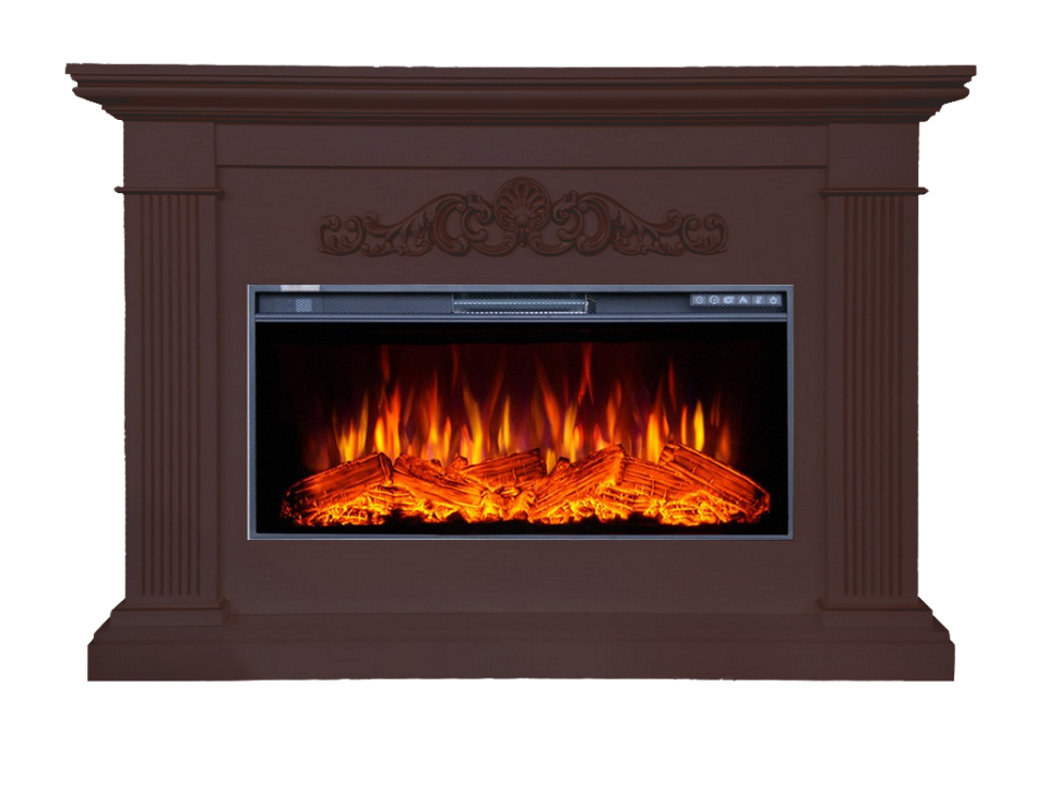 Каминокомплект InterFlame Шелтон с очагом FreeSpace 40 LED FX QZ темный дуб