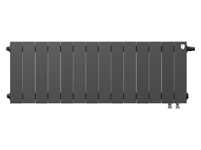 Биметаллический радиатор отопления Royal Thermo PianoForte 300 14 секций Noir Sable VDR