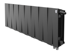 Биметаллический радиатор отопления Royal Thermo PianoForte 300 16 секций Noir Sable VDR