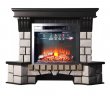 Каминокомплект Interflame Экстер угловой венге с очагом Sirius 30 LED FX Black