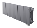 Биметаллический радиатор отопления Royal Thermo PianoForte 200 12 секций Silver Satin VDR