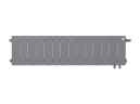 Биметаллический радиатор отопления Royal Thermo PianoForte 200 14 секций Silver Satin VDR