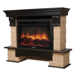 Каминокомплект Firelight Forte 30S с очагом Electrolux EFP/P-3020LS камень бежевый/шпон темный дуб