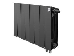 Биметаллический радиатор отопления Royal Thermo PianoForte 300 VDR80 8 секций Noir Sable