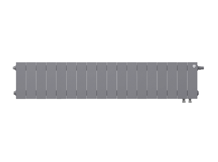 Биметаллический радиатор отопления Royal Thermo PianoForte 200 18 секций Silver Satin VDR